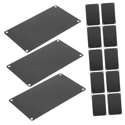 FIXOSHEE 10 Stück Teiliges Schwarze Aluminium Türschilder mit Löchern Blanke Gravierbare Schilder für Büro Restaurant DIY Namensschilder Vielseitig Einsetzbare Metall Plaketten FIXOSHEE 10 Stück Teiliges Schwarze Aluminium Türschilder mit Löchern Blanke Gravierbare Schilder für Büro Restaurant DIY Namensschilder Vielseitig Einsetzbare Metall Plaketten von FIXOSHEE