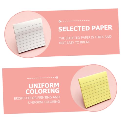 FIXOSHEE 10 Stück Teiliges Selbstklebende Linierten Haftnotizen Farbige Memo Pads in Weiß Rosa Gelb Blau Grün Stark Haftend Glattes Schreiben Sicher für Büro Schule Zuhause und Freunde FIXOSHEE 10 Stück Teiliges Selbstklebende Linierten Haftnotizen Farbige Memo Pads in Weiß Rosa Gelb Blau Grün Stark Haftend Glattes Schreiben Sicher für Büro Schule Zuhause und Freunde von FIXOSHEE