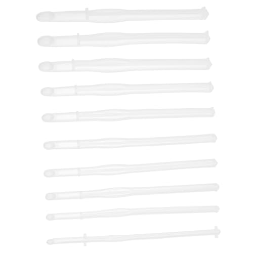 FIXOSHEE 10 Stück Teiliges Silikon Gießform für Häkelnadeln Flexible Epoxidharz Silikonform zum Basteln von Glänzenden Wiederverwendbaren DIY Strickhaken Einfach zu Entformen Reinigen von FIXOSHEE