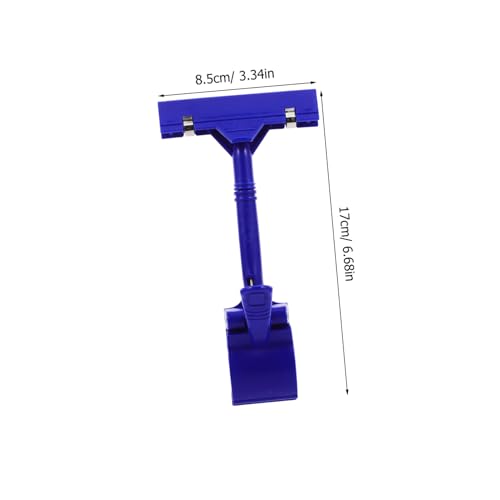 FIXOSHEE 10 Stück Teiliges T förmige Kunststoff Werbeclips Verstellbare Doppelseitige Halterungen für Preisschilder und Etiketten Robuste Montagefähige Retail Display Clips in Blau für FIXOSHEE 10 Stück Teiliges T förmige Kunststoff Werbeclips Verstellbare Doppelseitige Halterungen für Preisschilder und Etiketten Robuste Montagefähige Retail Display Clips in Blau für von FIXOSHEE