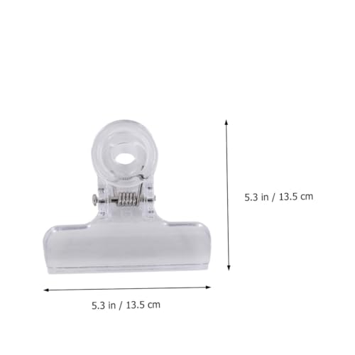 FIXOSHEE 10 Stück Teiliges Transparente Kunststoff yanwei klammern Langlebige Papierklemmen für Schüler und Büro Vielseitige Aktenordner clips zum Organisieren von Dokumenten und Snacks von FIXOSHEE
