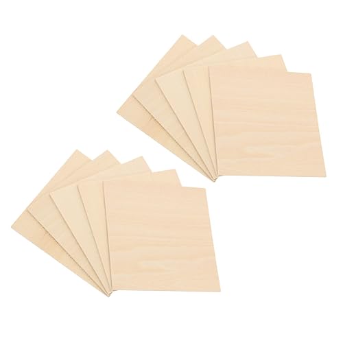 FIXOSHEE 10 Stück Teiliges Unbehandelte Basswood Platten Glatte Holzplatten zum Basteln DIY Holzscheiben für Malen Schreiben Dekorieren Holzrohlinge für Modellbau und Handwerk FIXOSHEE 10 Stück Teiliges Unbehandelte Basswood Platten Glatte Holzplatten zum Basteln DIY Holzscheiben für Malen Schreiben Dekorieren Holzrohlinge für Modellbau und Handwerk von FIXOSHEE