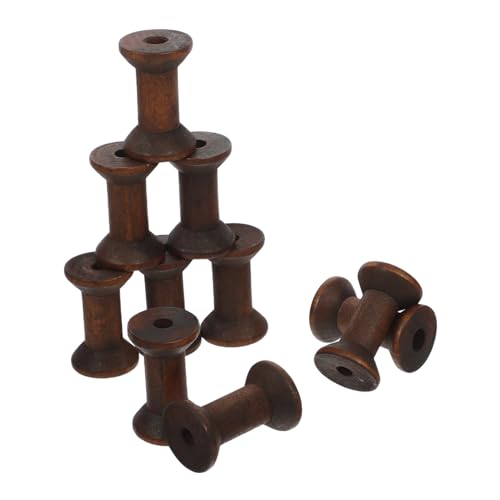 FIXOSHEE 10 Stück Vintage Holzspulen Naturholz Handgefertigte Diy Garnspulen für Stickerei Bandweben und Bastelprojekte Rustikale Leere Fadenspulen mit Einzigartigem Design Braun FIXOSHEE 10 Stück Vintage Holzspulen Naturholz Handgefertigte Diy Garnspulen für Stickerei Bandweben und Bastelprojekte Rustikale Leere Fadenspulen mit Einzigartigem Design Braun von FIXOSHEE