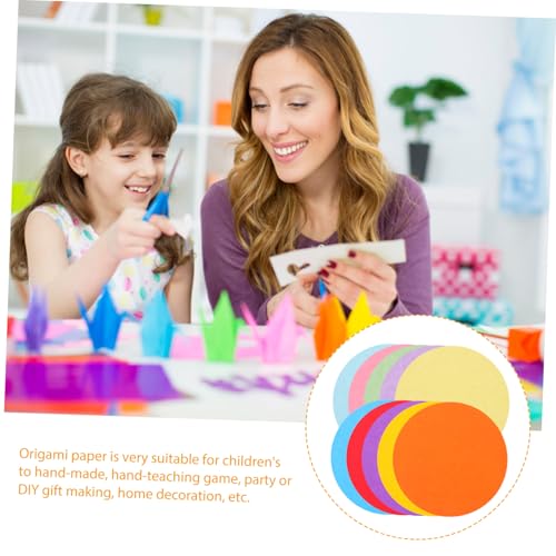 FIXOSHEE 100 Blatt Rundes Bastelpapier Farben DIY Origami Papier für Handgemachtes Faltpapier Kreative Bastelprojekte Schuldeko und Geschenkgestaltung FIXOSHEE 100 Blatt Rundes Bastelpapier Farben DIY Origami Papier für Handgemachtes Faltpapier Kreative Bastelprojekte Schuldeko und Geschenkgestaltung von FIXOSHEE