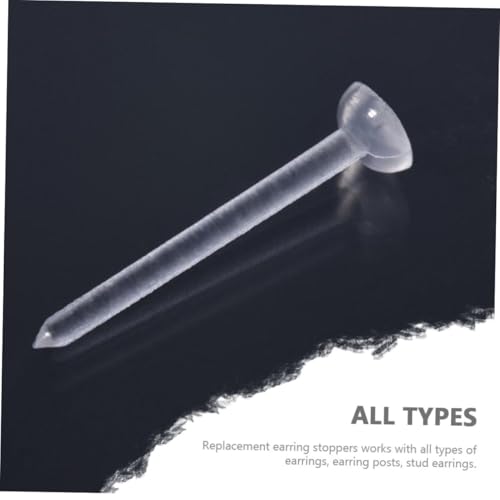 FIXOSHEE 100 Paare Transparente Ohrstecker Verschlüsse aus Flexiblem Kunststoff Sichere Ohrstopper Einfach Anzubringen für DIY Schmuckherstellung und Modische Ohrringe FIXOSHEE 100 Paare Transparente Ohrstecker Verschlüsse aus Flexiblem Kunststoff Sichere Ohrstopper Einfach Anzubringen für DIY Schmuckherstellung und Modische Ohrringe von FIXOSHEE