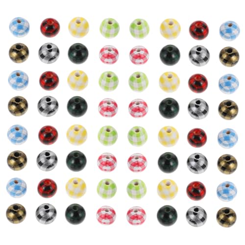 FIXOSHEE 100 Stück Bunte Holzperlen DIY Schmuckzubehör Glatt Lackiert Langlebig für Armband Halskette Ohrring Bastelperlen Auffädeln Kreativ Gestalten FIXOSHEE 100 Stück Bunte Holzperlen DIY Schmuckzubehör Glatt Lackiert Langlebig für Armband Halskette Ohrring Bastelperlen Auffädeln Kreativ Gestalten von FIXOSHEE