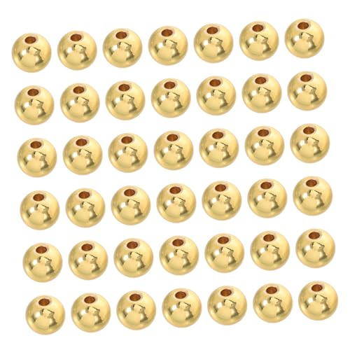 FIXOSHEE 100 Stück Goldfarbene Kupferperlen Rund Schmuckperlen Spacer Glückszeichen DIY für Armband Halskette Basteln Handgefertigt Langlebig FIXOSHEE 100 Stück Goldfarbene Kupferperlen Rund Schmuckperlen Spacer Glückszeichen DIY für Armband Halskette Basteln Handgefertigt Langlebig von FIXOSHEE
