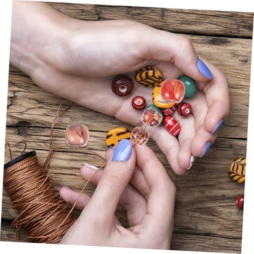 FIXOSHEE 100 Stück Holzperlen Dreadlock Accessoires für Zöpfe Schmuck DIY Haarperlen Bunte Mix Perlen für Flechten und Handwerk von FIXOSHEE