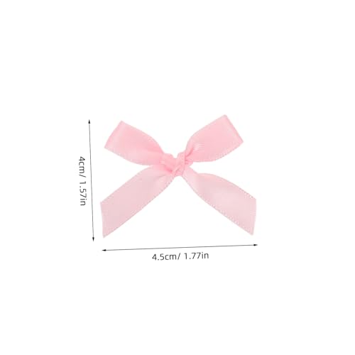FIXOSHEE 100 Stück Kleine Satin Schleifen aus Strapazierfähigem Polyester für DIY Basteln Cake Decorating Geschenkanhänger Haarschmuck Partydekoration Rosa FIXOSHEE 100 Stück Kleine Satin Schleifen aus Strapazierfähigem Polyester für DIY Basteln Cake Decorating Geschenkanhänger Haarschmuck Partydekoration Rosa von FIXOSHEE