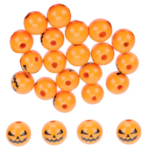 FIXOSHEE 100 Stück Kürbisgrimur -holzperlen Kürbisse Halloween-dekor Im Innenbereich Dekorate Dekoration Halloween Perlen Fallen Für Armbänder Kürbisperle Orange FIXOSHEE 100 Stück Kürbisgrimur -holzperlen Kürbisse Halloween-dekor Im Innenbereich Dekorate Dekoration Halloween Perlen Fallen Für Armbänder Kürbisperle Orange von FIXOSHEE