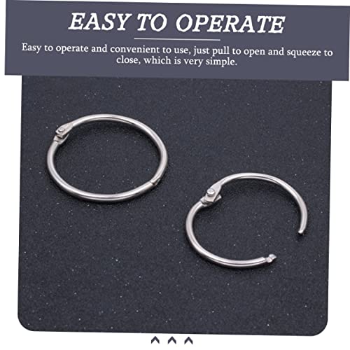 FIXOSHEE 100 Stück Metall Buchringe Innen Außen Wiederverwendbare Loseblatt Ringe für Karteikarten Notizblock DIY Praktische Ringclips für Scrapbooking Büro und Schule FIXOSHEE 100 Stück Metall Buchringe Innen Außen Wiederverwendbare Loseblatt Ringe für Karteikarten Notizblock DIY Praktische Ringclips für Scrapbooking Büro und Schule von FIXOSHEE