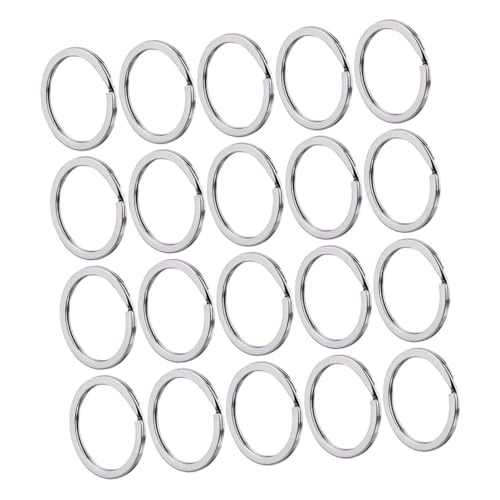 FIXOSHEE 100 Stück Metall Schlüsselring Flachringe Spaltringe Schlüsselanhänger Zubehör für Diy Bastelprojekte Langlebig und Praktisch FIXOSHEE 100 Stück Metall Schlüsselring Flachringe Spaltringe Schlüsselanhänger Zubehör für Diy Bastelprojekte Langlebig und Praktisch von FIXOSHEE