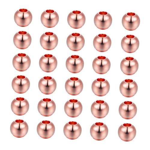 FIXOSHEE 100 Stück Metallperlen Roségold für DIY Armbänder Halsketten und Schmuckherstellung Glatte Buchstaben Spacer perlen zum Auffädeln Zubehör für Handwerksprojekte FIXOSHEE 100 Stück Metallperlen Roségold für DIY Armbänder Halsketten und Schmuckherstellung Glatte Buchstaben Spacer perlen zum Auffädeln Zubehör für Handwerksprojekte von FIXOSHEE