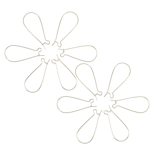 FIXOSHEE 100 Stück Ohrringhaken aus Eisen Langlebige DIY Ohrring Zubehör Ergonomisch Geformt Leicht und Poliert für Ohrschmuck Basteln und Schmuckherstellung Geeignet für DIY Ohrringe von FIXOSHEE