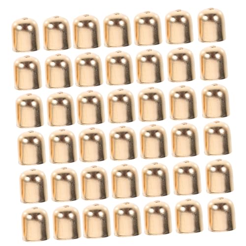 FIXOSHEE 100 Stück Quasten Endkappen aus Metall Suede Faser Schmuckzubehör Langlebige Ohrschmuck Endkappen für DIY Basteln Farbe Feine Verarbeitung Vielseitig Einsetzbar von FIXOSHEE