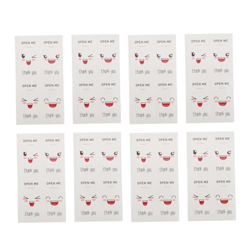 FIXOSHEE 100 Stück Rechteckige Aufkleber mit Süßem Emoticon Motiv Selbstklebende Verpackungsetiketten zum Versiegeln von Geschenkboxen Papier und Kunststoffoberflächen Dekorative FIXOSHEE 100 Stück Rechteckige Aufkleber mit Süßem Emoticon Motiv Selbstklebende Verpackungsetiketten zum Versiegeln von Geschenkboxen Papier und Kunststoffoberflächen Dekorative von FIXOSHEE