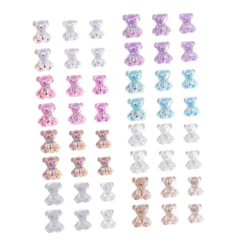 FIXOSHEE 100 Stück Resin Nail Charms Bear Shape Nageldekorationen Bunte Maniküre Verzierungen für Frauen und Nail Art Liebhaber FIXOSHEE 100 Stück Resin Nail Charms Bear Shape Nageldekorationen Bunte Maniküre Verzierungen für Frauen und Nail Art Liebhaber von FIXOSHEE