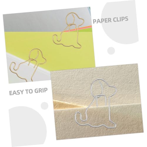 FIXOSHEE 100 Stück Teiliges Büroklammern Hund Form Metall Niedliche Lesezeichen Clips Praktische Seitenhalter Für Büro Schule Zuhause Bunte Musterklammern Organizer FIXOSHEE 100 Stück Teiliges Büroklammern Hund Form Metall Niedliche Lesezeichen Clips Praktische Seitenhalter Für Büro Schule Zuhause Bunte Musterklammern Organizer von FIXOSHEE