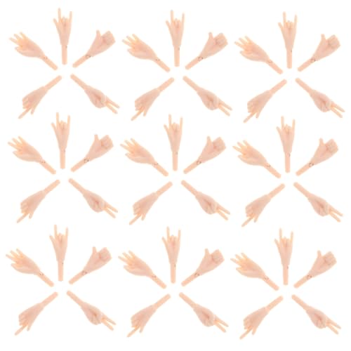 FIXOSHEE 100 Stück Teiliges DIY Puppenhandteile Realistische Bewegliche Handgelenke Kleine für Einfache Montage und Praktischen Transport für Puppenherstellung und Bastelprojekte von FIXOSHEE