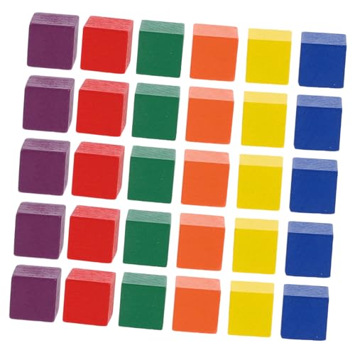 FIXOSHEE 100 Stück Teiliges Farbige Holzbausteine Kleine Quadratische Holzblöcke Präzise Geschliffen Sicher für DIY Bastelmaterial für Kreative Gestaltung und Lernspiele FIXOSHEE 100 Stück Teiliges Farbige Holzbausteine Kleine Quadratische Holzblöcke Präzise Geschliffen Sicher für DIY Bastelmaterial für Kreative Gestaltung und Lernspiele von FIXOSHEE