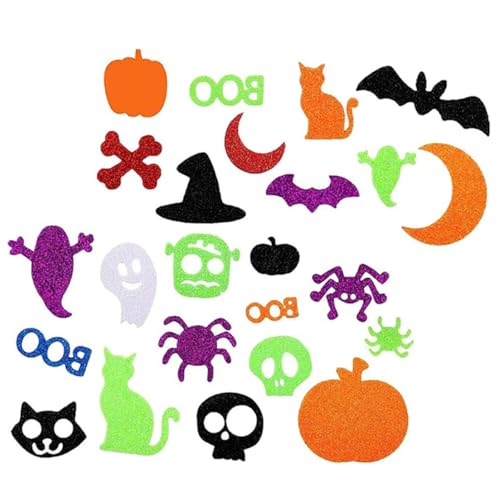 FIXOSHEE 100 Stück Teiliges Halloween Foams Sticker Selbstklebend mit Kürbis Geist Katze Fledermaus Vielseitige Party und DIY Deko für Fenster Wände Scrapbook Halloween Basteln FIXOSHEE 100 Stück Teiliges Halloween Foams Sticker Selbstklebend mit Kürbis Geist Katze Fledermaus Vielseitige Party und DIY Deko für Fenster Wände Scrapbook Halloween Basteln von FIXOSHEE