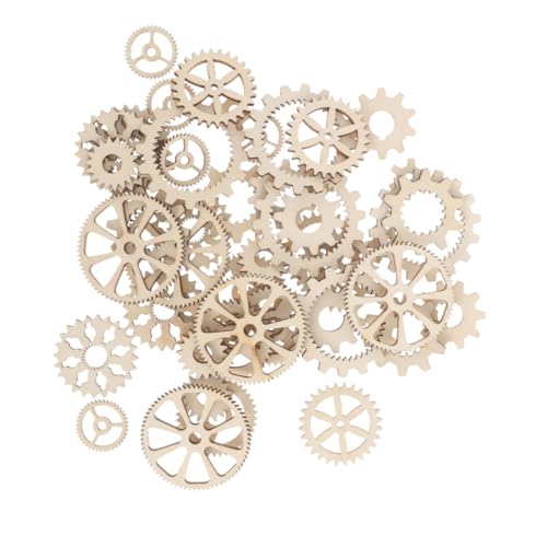 FIXOSHEE 100 Stück Teiliges Holzräder zum Basteln Robuste DIY Holzspielzeugräder Unbemalte Zahnräder aus Langlebigem Holz für Kreative Handwerksprojekte und Scrapbooking FIXOSHEE 100 Stück Teiliges Holzräder zum Basteln Robuste DIY Holzspielzeugräder Unbemalte Zahnräder aus Langlebigem Holz für Kreative Handwerksprojekte und Scrapbooking von FIXOSHEE