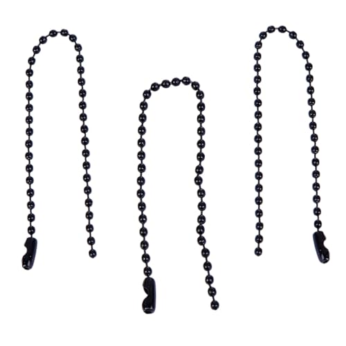 FIXOSHEE 100 Stück Teiliges Kugelkette Rundperlen Kettenverbinder für Anhänger und Schlüsselanhänger Verstellbare Langlebige Aufhängungskette für Dog Tags und Schmuck von FIXOSHEE