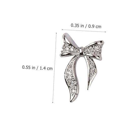 FIXOSHEE 100 Stück Teiliges Nagelsticker mit Goldenen und Silbernen Schleifen Nail Art Dekoration Selbstklebend Vielseitig für Nagelkunst Handy Kleidung Langlebig und Kreativ von FIXOSHEE