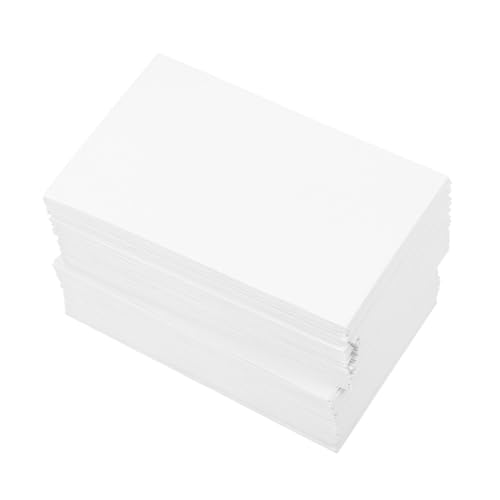 FIXOSHEE 100 Stück Weiße Dicke Papier kartenumschläge Vielseitige Aufbewahrungstaschen für Postkarten Briefe Dokumente Stabile Datei hüllen ohne Aufdruck von FIXOSHEE