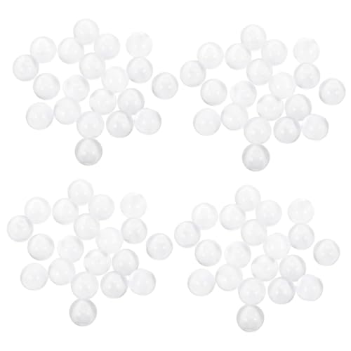 FIXOSHEE 100 Stück Weiße Katzenaugen Resin Perlen für Schmuckherstellung DIY Bastelperlen Spacer Perlen für Armbänder Halsketten Langlebig und Farbecht für Kreative Schmuckdekoration von FIXOSHEE