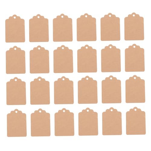 FIXOSHEE 1000 Kraftpapier Anhänger Blanko Namensetiketten Preisschilder Vielseitig Einsetzbar für Deko Versand Markierung Kleidung Tags von FIXOSHEE