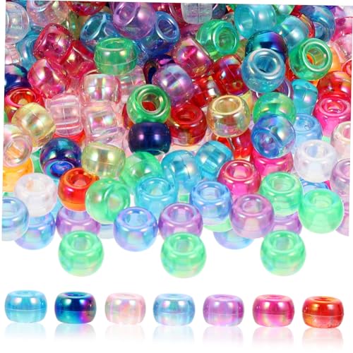 FIXOSHEE 1000 Stück Teiliges Acrylperlen Große Lochperlen in Regenbogenfarben für Schmuckherstellung DIY Armband Basteln Perlen für Halsketten und Freundschaftsbänder FIXOSHEE 1000 Stück Teiliges Acrylperlen Große Lochperlen in Regenbogenfarben für Schmuckherstellung DIY Armband Basteln Perlen für Halsketten und Freundschaftsbänder von FIXOSHEE