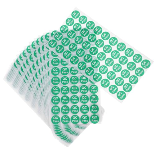 FIXOSHEE 1000Stücke Qualitätskontrollaufkleber Selbstklebende Etiketten für Lagerverwaltung Runde Aufkleber zur Produktinspektion zur Identifizierung Zugelassener FIXOSHEE 1000Stücke Qualitätskontrollaufkleber Selbstklebende Etiketten für Lagerverwaltung Runde Aufkleber zur Produktinspektion zur Identifizierung Zugelassener von FIXOSHEE