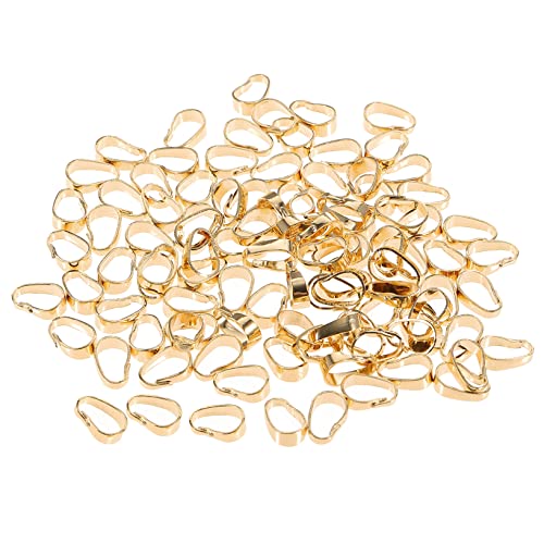 FIXOSHEE 100Stücke Anhängerverschlüsse für Armbänder Vergoldet DIY Schmuckzubehör Einfach zu Verwenden für Verbindung von Anhängern und Perlen Vielseitig FIXOSHEE 100Stücke Anhängerverschlüsse für Armbänder Vergoldet DIY Schmuckzubehör Einfach zu Verwenden für Verbindung von Anhängern und Perlen Vielseitig von FIXOSHEE