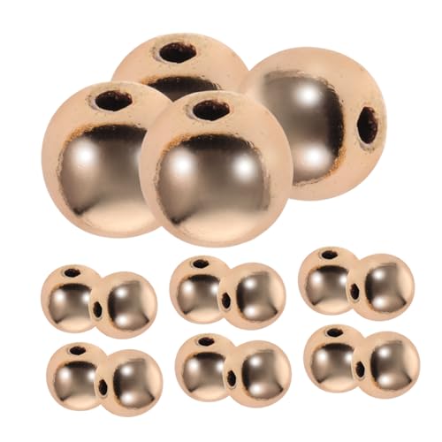 FIXOSHEE 100Stücke Goldene Runde Abstandsperlen Glatte Nahtlose Perlen für DIY Armbänder Schmuckherstellung und Bastelprojekte FIXOSHEE 100Stücke Goldene Runde Abstandsperlen Glatte Nahtlose Perlen für DIY Armbänder Schmuckherstellung und Bastelprojekte von FIXOSHEE