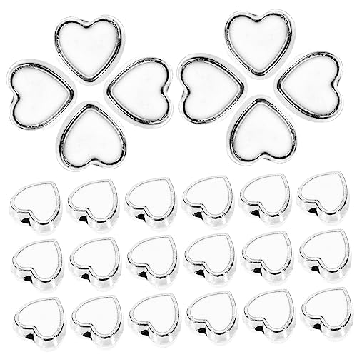 FIXOSHEE 100Stücke Herz Spacer Perlen für Schmuckherstellung DIY Bastelkit für Armbänder und Ohrringe Legierungskügelchen für Projekte FIXOSHEE 100Stücke Herz Spacer Perlen für Schmuckherstellung DIY Bastelkit für Armbänder und Ohrringe Legierungskügelchen für Projekte von FIXOSHEE