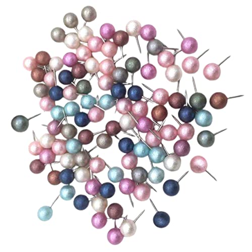 FIXOSHEE 100Stücke Perlierte Pinnwand Pins Große Dekopins für Büro und DIY Projekte Robuste und Elegante Büroklammern zur Einfachen Markierung und Dekoration von Korktafeln von FIXOSHEE