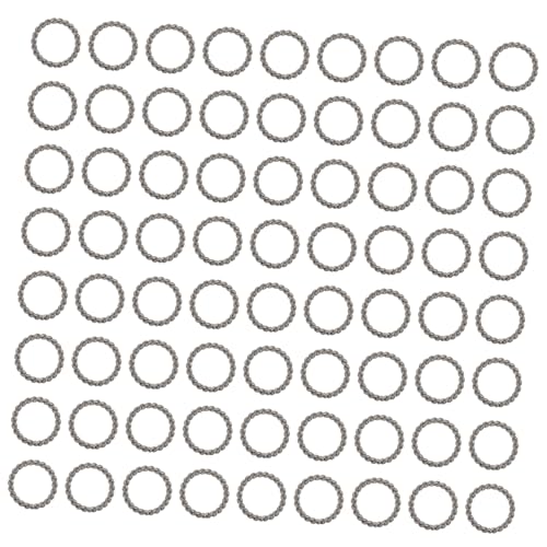 FIXOSHEE 100Stücke Verdrehte Sprungringe DIY Schmuckherstellung Zubehör Drahtdurchmesser für Armbänder und Bastelprojekte Glänzende von FIXOSHEE