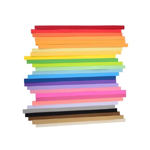 FIXOSHEE 1080 Stück Teiliges Origami Bunt Farben Farbenfrohes Faltpapier für DIY Robustes Bastelzubehör für Jungen Mädchen Kreative Handarbeiten und Sternenhimmel Dekoration von FIXOSHEE