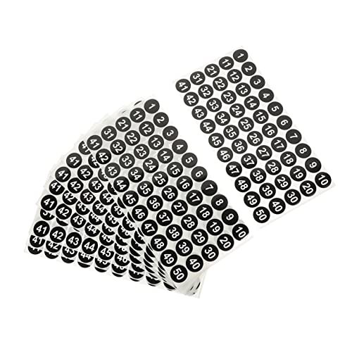 FIXOSHEE 10Blätter Selbstklebende Zahlenaufkleber Nummerierte Büroetiketten für Organisation und Klassifizierung für DIY Projekte und Geschenkverpackungen FIXOSHEE 10Blätter Selbstklebende Zahlenaufkleber Nummerierte Büroetiketten für Organisation und Klassifizierung für DIY Projekte und Geschenkverpackungen von FIXOSHEE