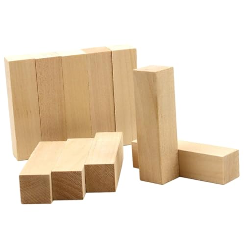 FIXOSHEE 10Stücke DIY Holzschnitzblöcke Hochwertigem Kiefernholz Unvollendete Holzklötze für Schnitzprojekte und Bastelarbeiten Leicht zu Bearbeiten FIXOSHEE 10Stücke DIY Holzschnitzblöcke Hochwertigem Kiefernholz Unvollendete Holzklötze für Schnitzprojekte und Bastelarbeiten Leicht zu Bearbeiten von FIXOSHEE