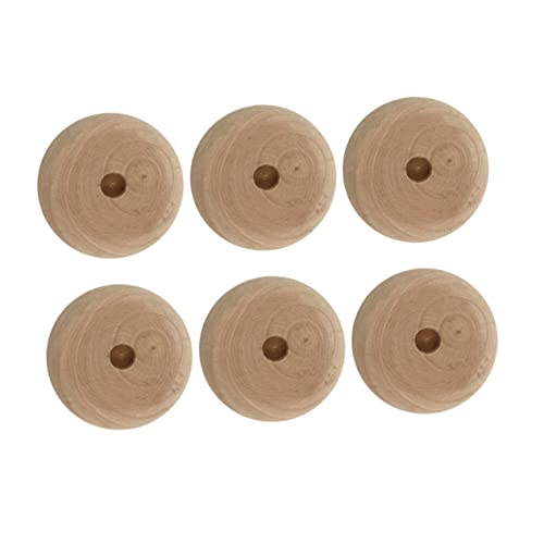 FIXOSHEE 10Stücke Holz Mini für DIY Auto Modell Handgemachtes Zubehör für Hochwertige Bastelräder Holz für Projekte und Spielzeugautos von FIXOSHEE