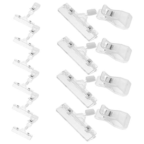 FIXOSHEE 10Stücke Preisclip Halter für Preisschilder Transparente Schildhalter für Supermarkt und Einzelhandel zur Anzeige von Werbeschildern und Fotos von FIXOSHEE