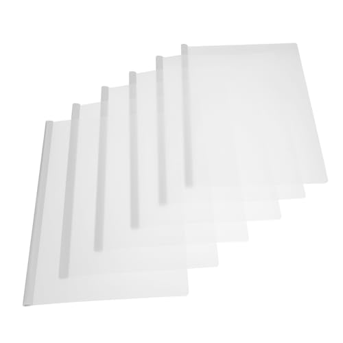 FIXOSHEE 10Stücke Transparente Aktenordner mit Zugstangenclip Leichter und Übersichtlicher Datei Organizer für Schule und Büro Präsentieren und Archivieren von Dokumenten von FIXOSHEE