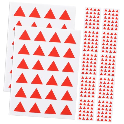 FIXOSHEE 12 Blatt Teiliges Selbstklebende Dreieckige Markierungspunkte in Rot Dekorative Map Stickers und Adhesive Decals für Planer Haushalt und Büro Praktische Etiketten zur Beschriftung FIXOSHEE 12 Blatt Teiliges Selbstklebende Dreieckige Markierungspunkte in Rot Dekorative Map Stickers und Adhesive Decals für Planer Haushalt und Büro Praktische Etiketten zur Beschriftung von FIXOSHEE