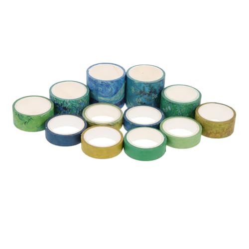 FIXOSHEE 12 Rollen Washi Tape Buntes Selbstklebendes Scrapbook Klebeband mit Einfachen Mustern Vielseitig für DIY Dekoration Planer Kalender und Tagebuch Handliches Leichtes Design FIXOSHEE 12 Rollen Washi Tape Buntes Selbstklebendes Scrapbook Klebeband mit Einfachen Mustern Vielseitig für DIY Dekoration Planer Kalender und Tagebuch Handliches Leichtes Design von FIXOSHEE