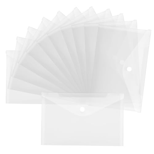 FIXOSHEE 12 Stück Dokumenten Tasche Transparente Aufbewahrungstasche Wasserdichter Dokumenten Organizer für Quittungen Verträge Büromaterialien für Unterwegs FIXOSHEE 12 Stück Dokumenten Tasche Transparente Aufbewahrungstasche Wasserdichter Dokumenten Organizer für Quittungen Verträge Büromaterialien für Unterwegs von FIXOSHEE