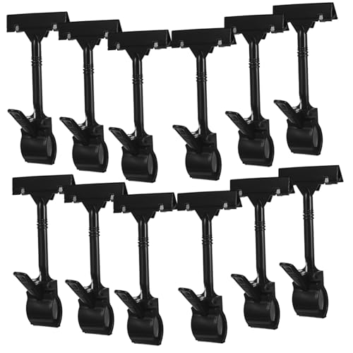 FIXOSHEE 12 Stück Teiliges Drehbare Preisschild Clips aus Robustem Kunststoff Stabile Etikettenhalter für Warenpräsentation im Einzelhandel Verstellbare Werbedisplay Klemmen für FIXOSHEE 12 Stück Teiliges Drehbare Preisschild Clips aus Robustem Kunststoff Stabile Etikettenhalter für Warenpräsentation im Einzelhandel Verstellbare Werbedisplay Klemmen für von FIXOSHEE