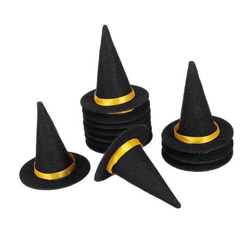 FIXOSHEE 12 Stück Teiliges Halloween Mini Hexenhut in Schwarz Dekorative Weinflaschenhüte für Partydeko Multifunktionale Tischdekoration und DIY Zubehör für Festliche Halloween Stimmung FIXOSHEE 12 Stück Teiliges Halloween Mini Hexenhut in Schwarz Dekorative Weinflaschenhüte für Partydeko Multifunktionale Tischdekoration und DIY Zubehör für Festliche Halloween Stimmung von FIXOSHEE