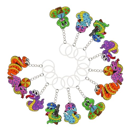 FIXOSHEE 12 Stück Teiliges Kreative Cartoon schlange Schlüsselanhänger Leichte Taschenanhänger Langlebige Schlüsselbund deko Vielseitiger Bag Hanging Charm Modisches Schlüsselanhänger FIXOSHEE 12 Stück Teiliges Kreative Cartoon schlange Schlüsselanhänger Leichte Taschenanhänger Langlebige Schlüsselbund deko Vielseitiger Bag Hanging Charm Modisches Schlüsselanhänger von FIXOSHEE